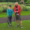 Graham Day and wife Beverley who teach Active You's Nordic walking 