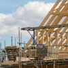 An image showing new housing under construction