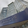 The entrance the the Pyramids Shopping Centre