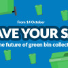 Graphic promoting the consultation on changes to green bin collections