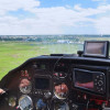 Stock aeroplane flying