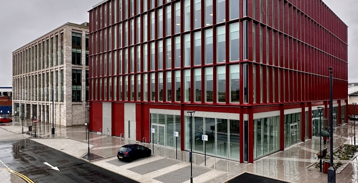 another view of the Mallory and Irvine office buildings in Birkenhead