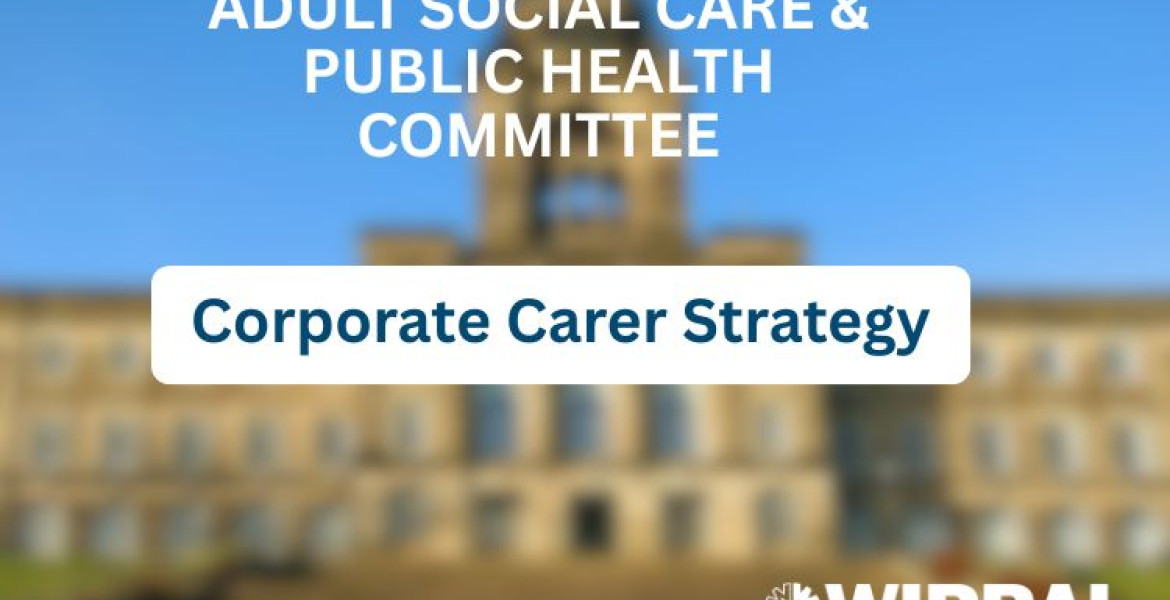town hall background with Corporate Carer Strategy