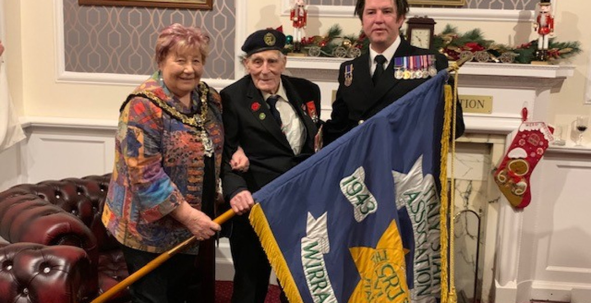The former Mayor of Wirral, Cllr Cherry Povall, welcomed John Dennett to the Mayor's Parlour last year