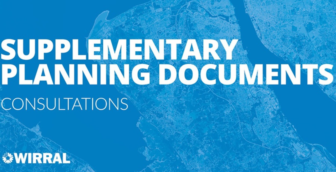 blue graphic with words: Supplementary Planning Documents consultations