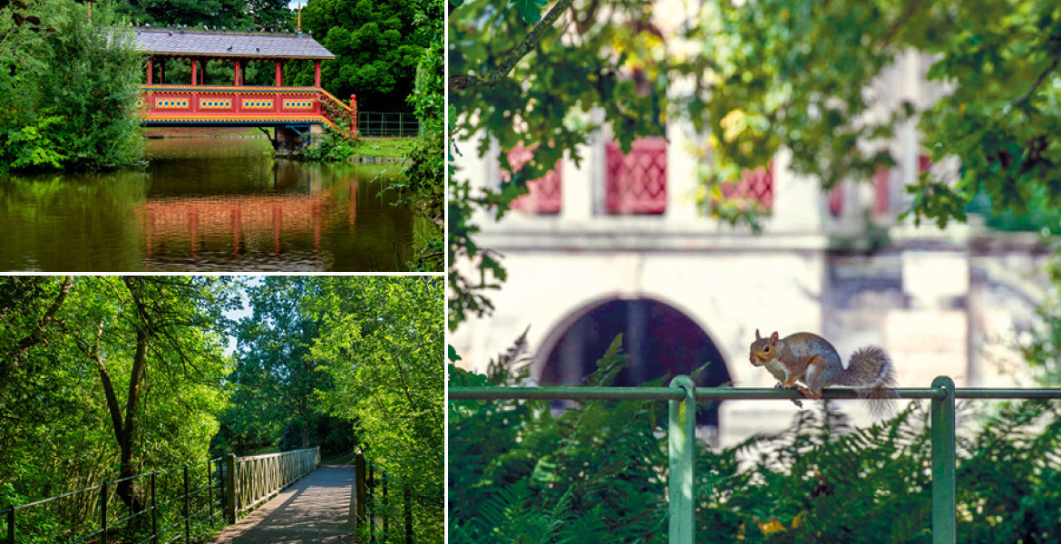 Montage of images of Birkenhead Park