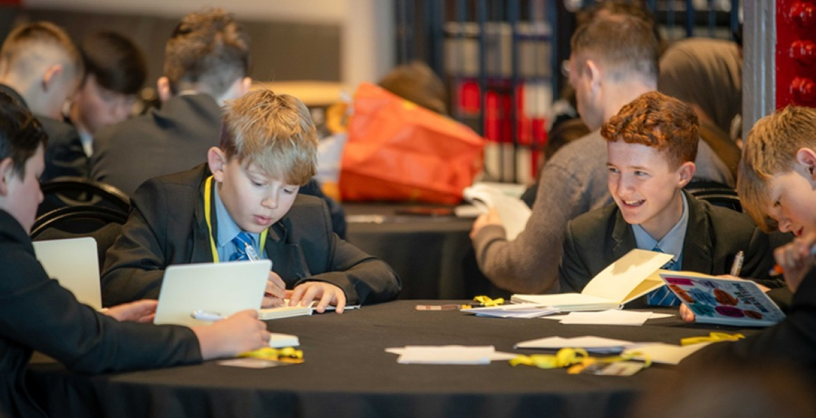 Woodchurch High pupils at the Dear Merseyside event at Anfield on 25.03.26