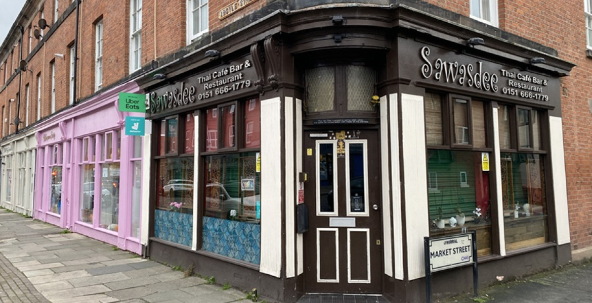 shop front on corner of Argyle Street and Market Street in Birkenhead