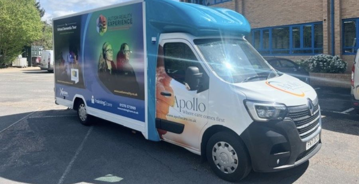 A large bus 