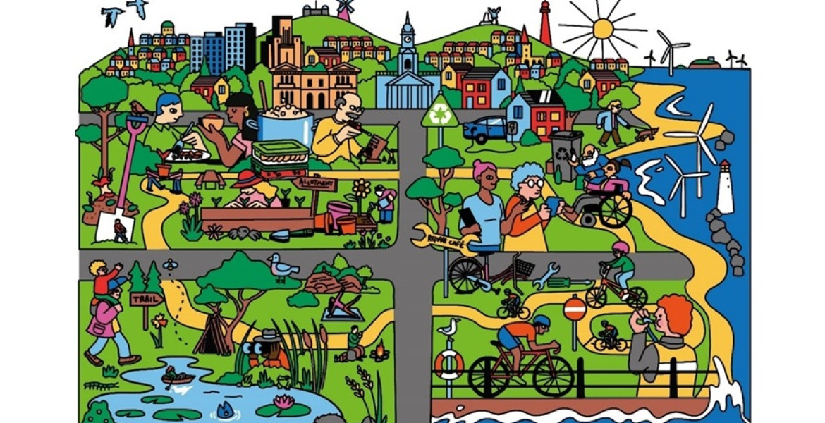 A graphic that was used as part of the funding bid for Wirral to the National Lottery