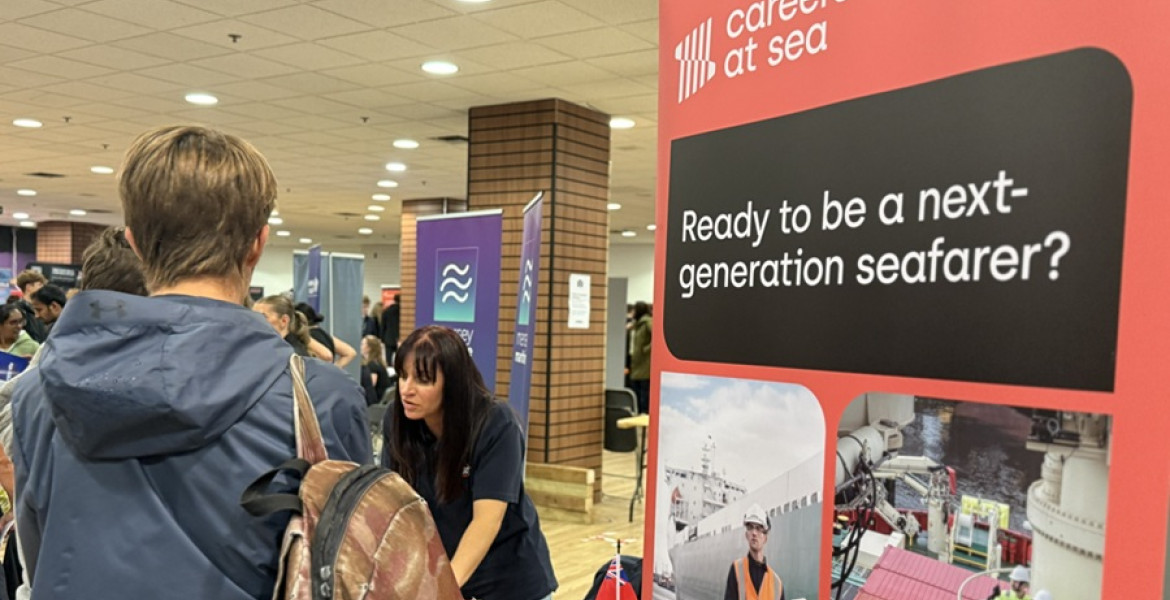 image from Wirral jobs fair showing people at the event
