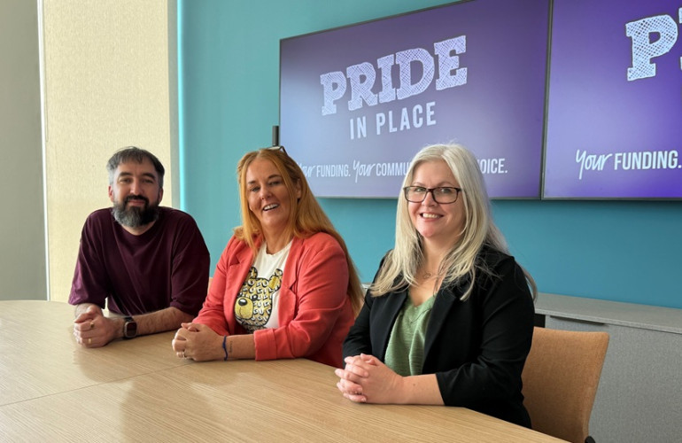  from left: The new Pride in Place Chairs - Liam Kelly (Central Birkenhead), Jennifer Allinson (Woodchurch), and Nicola Fenton (Seacombe).